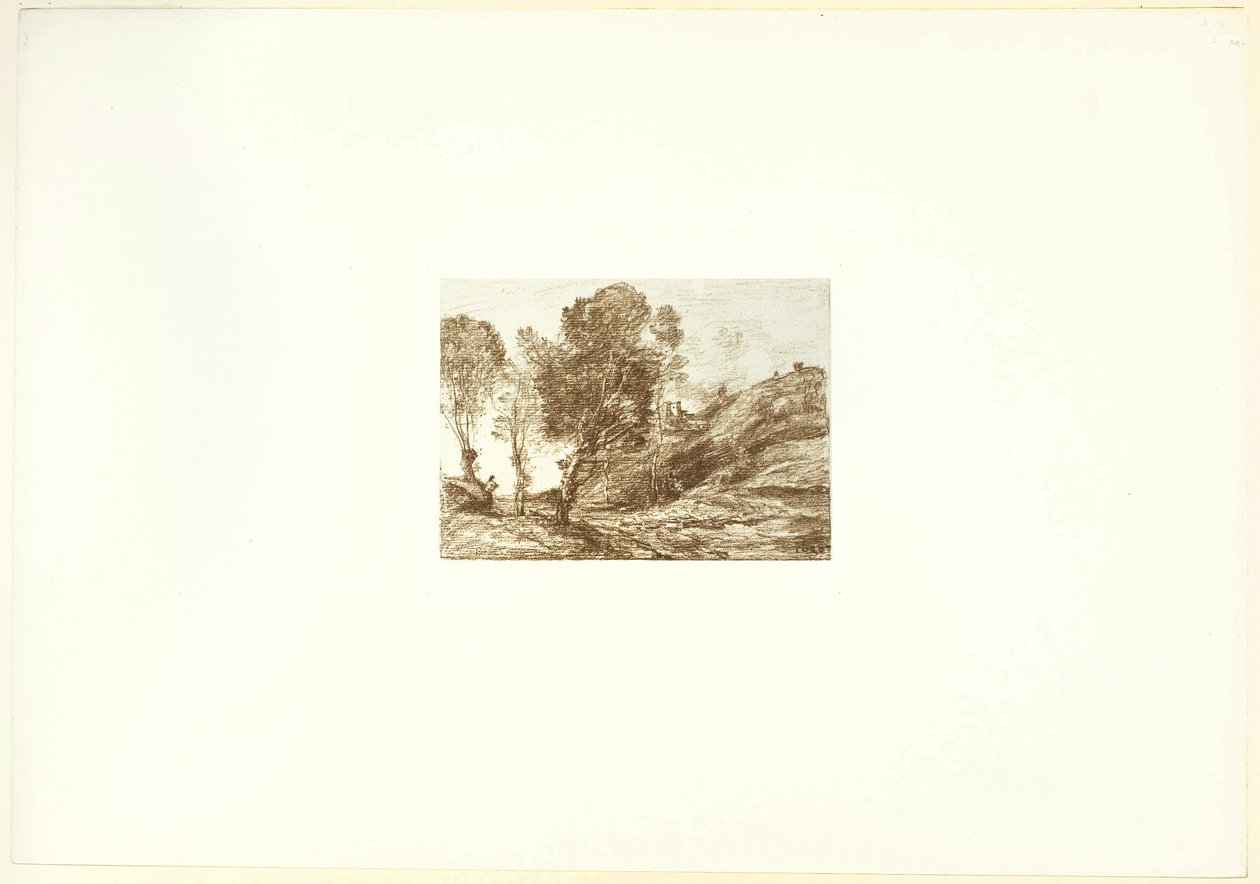 Herinnering aan Italië door Jean Baptiste Camille Corot