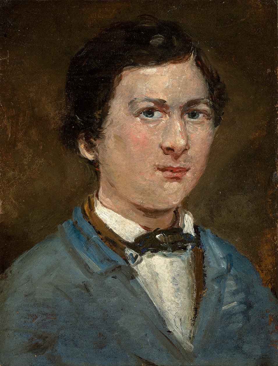 Zelfportret, c.1818-1821 door Jean Baptiste Camille Corot