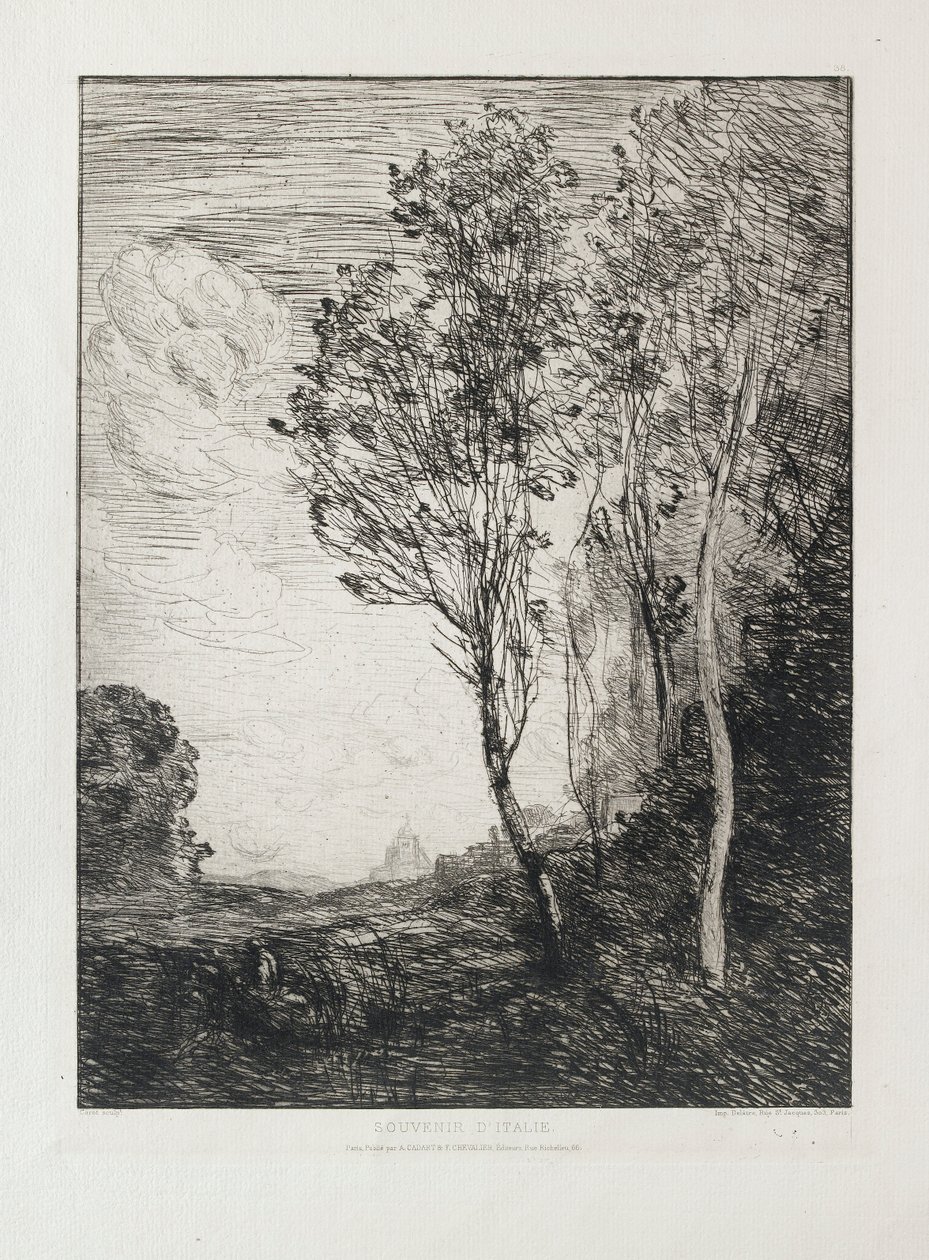 Souvenir d’Italie door Jean Baptiste Camille Corot