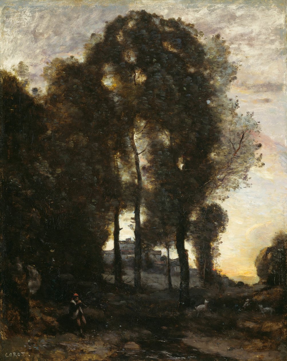 Souvenir van Italië door Jean Baptiste Camille Corot