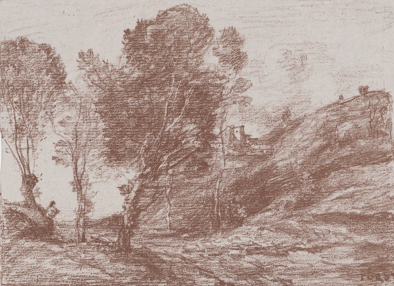 Souvenir van Italië, 1871 door Jean Baptiste Camille Corot