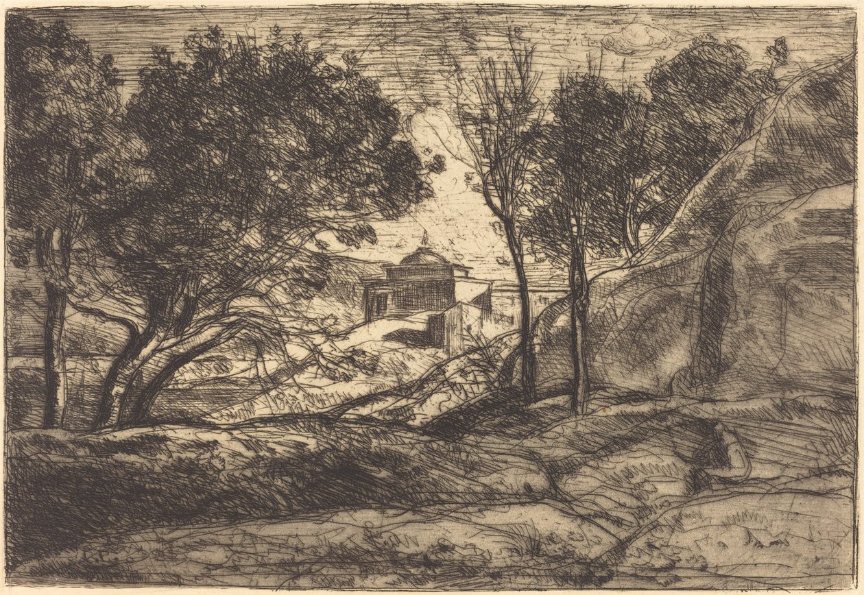 Souvenir van Toscane door Jean Baptiste Camille Corot