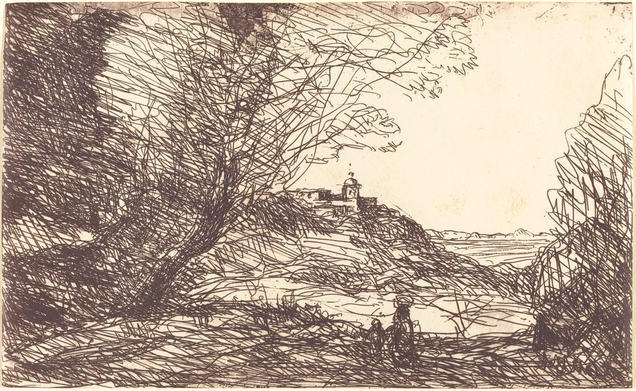 Souvenir van de Omgeving van Monaco Souvenir des environs de Monaco, 1860 door Jean Baptiste Camille Corot