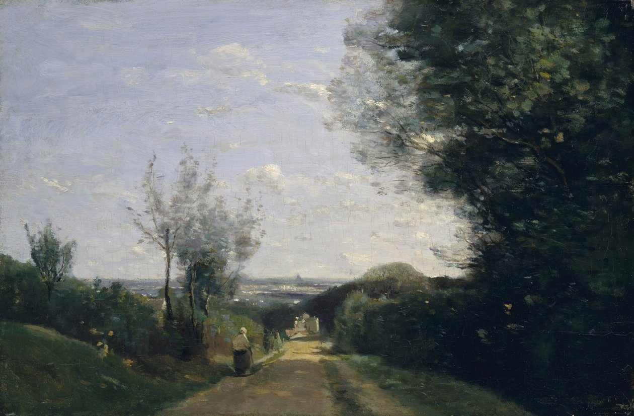 De omgeving van Parijs door Jean Baptiste Camille Corot
