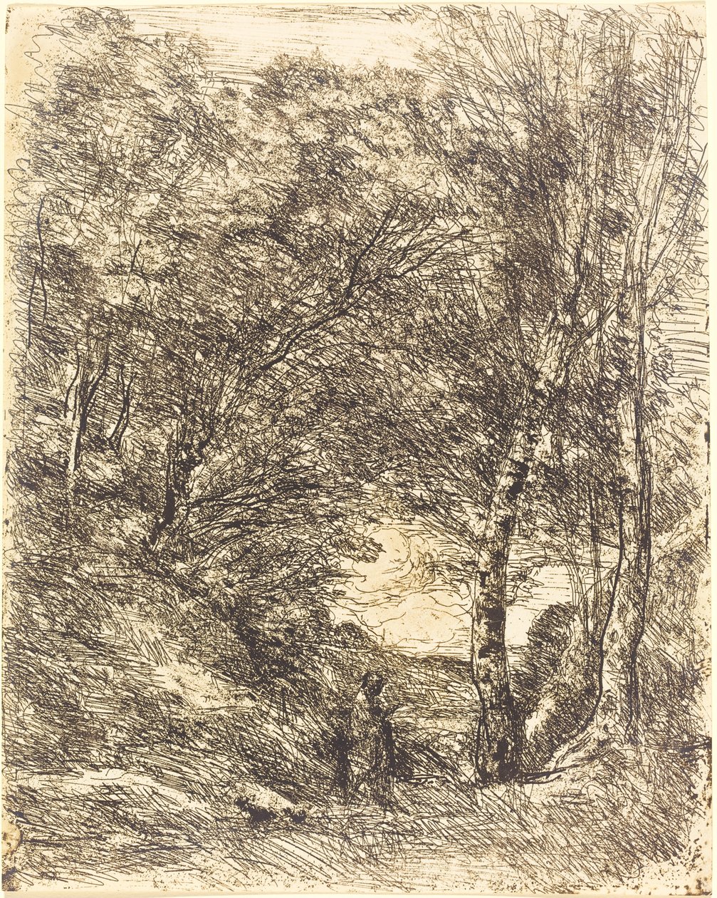 De tuinen van Horace door Jean Baptiste Camille Corot