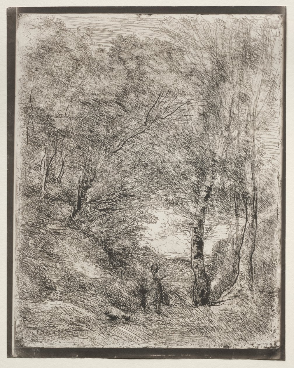 De tuinen van Horace door Jean-Baptiste-Camille Corot