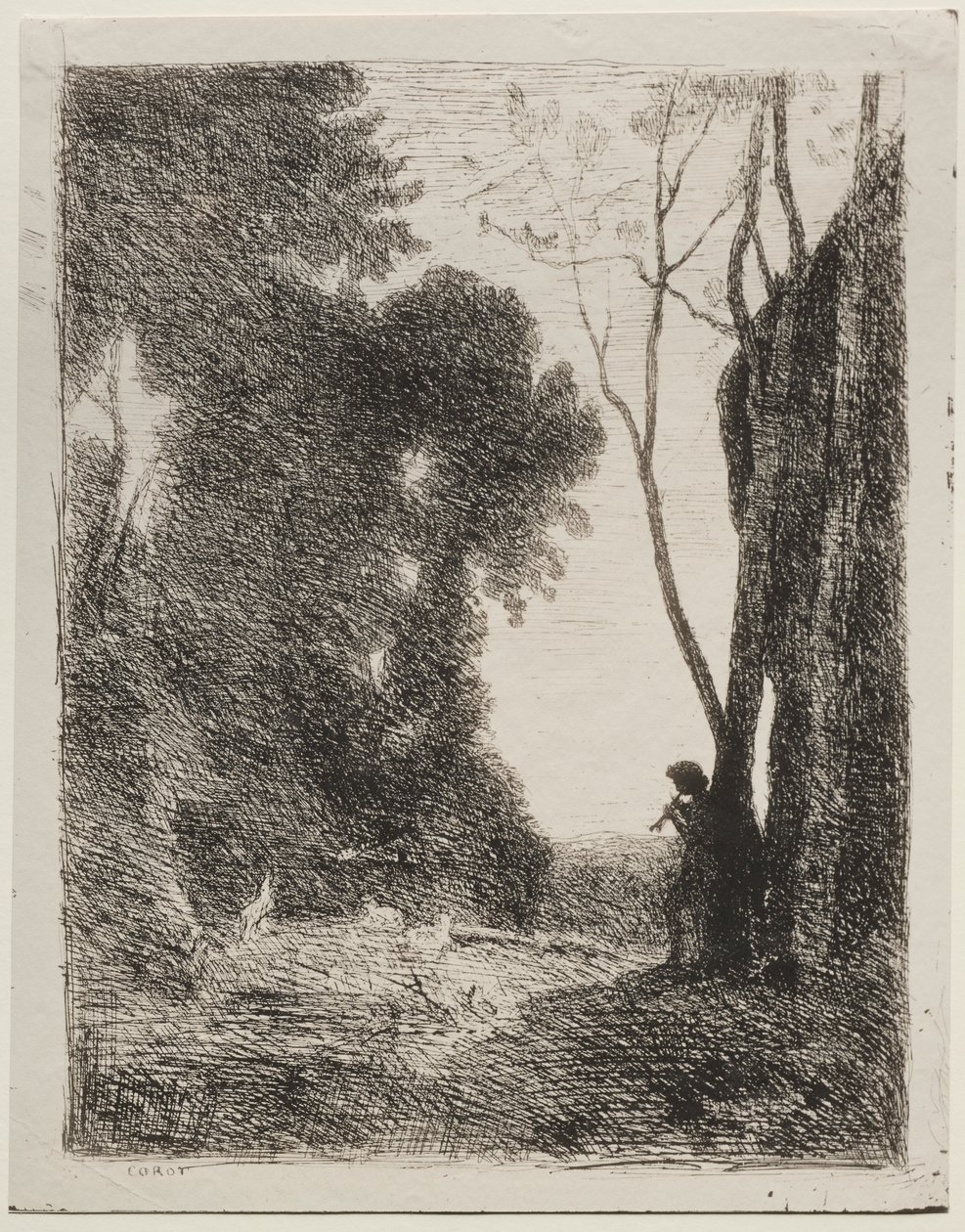 De Kleine Herder door Jean Baptiste Camille Corot