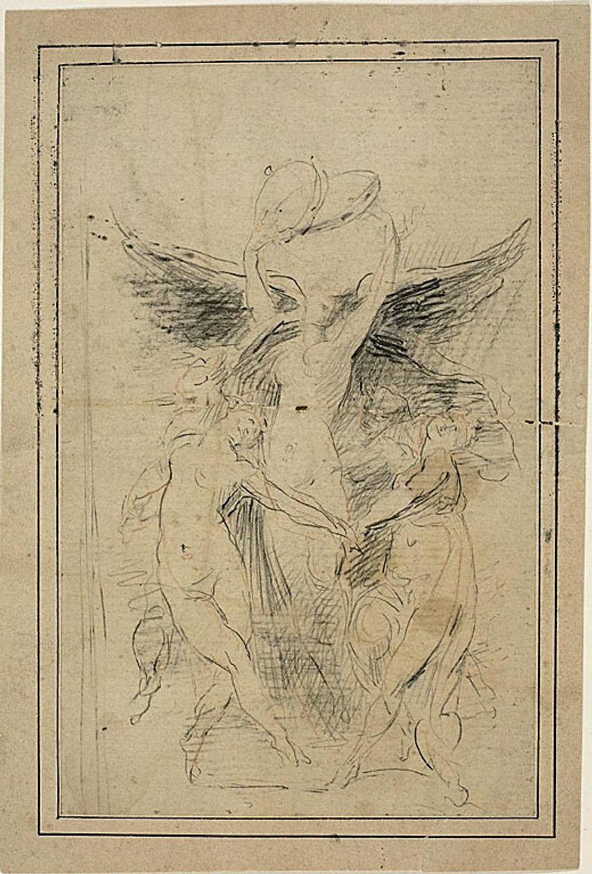 Vijf dansende vrouwenfiguren door Jean Baptiste Carpeaux