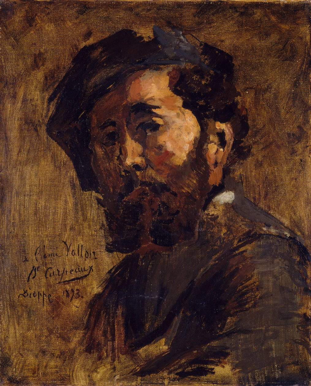 Portret van Antoine Vollon, 1873 door Jean Baptiste Carpeaux