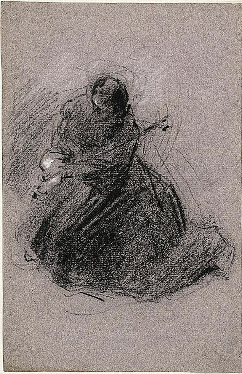 Franciscus (recto); Twee figuren (verso) door Jean Baptiste Carpeaux