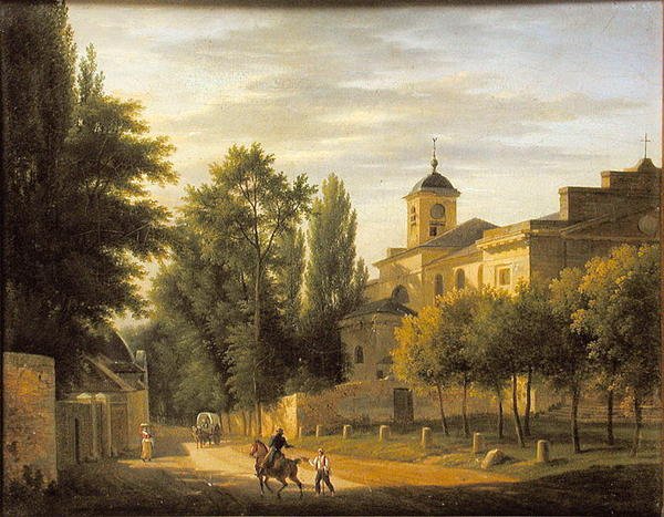 Uitzicht op de kerk van Ville d