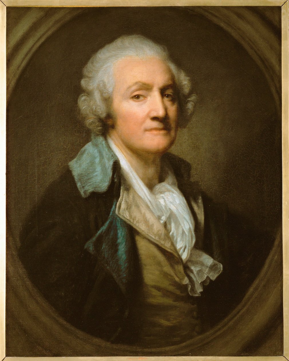 Jean Baptiste Greuze, zelfportret ... door Jean Baptiste Greuze