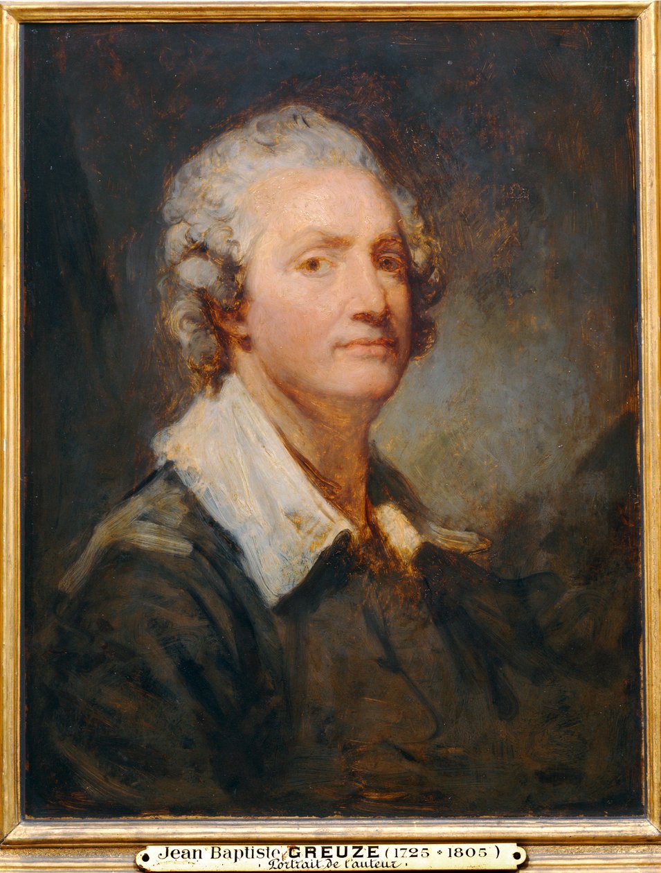 Portret van de kunstenaar - Zelfportret ... door Jean Baptiste Greuze