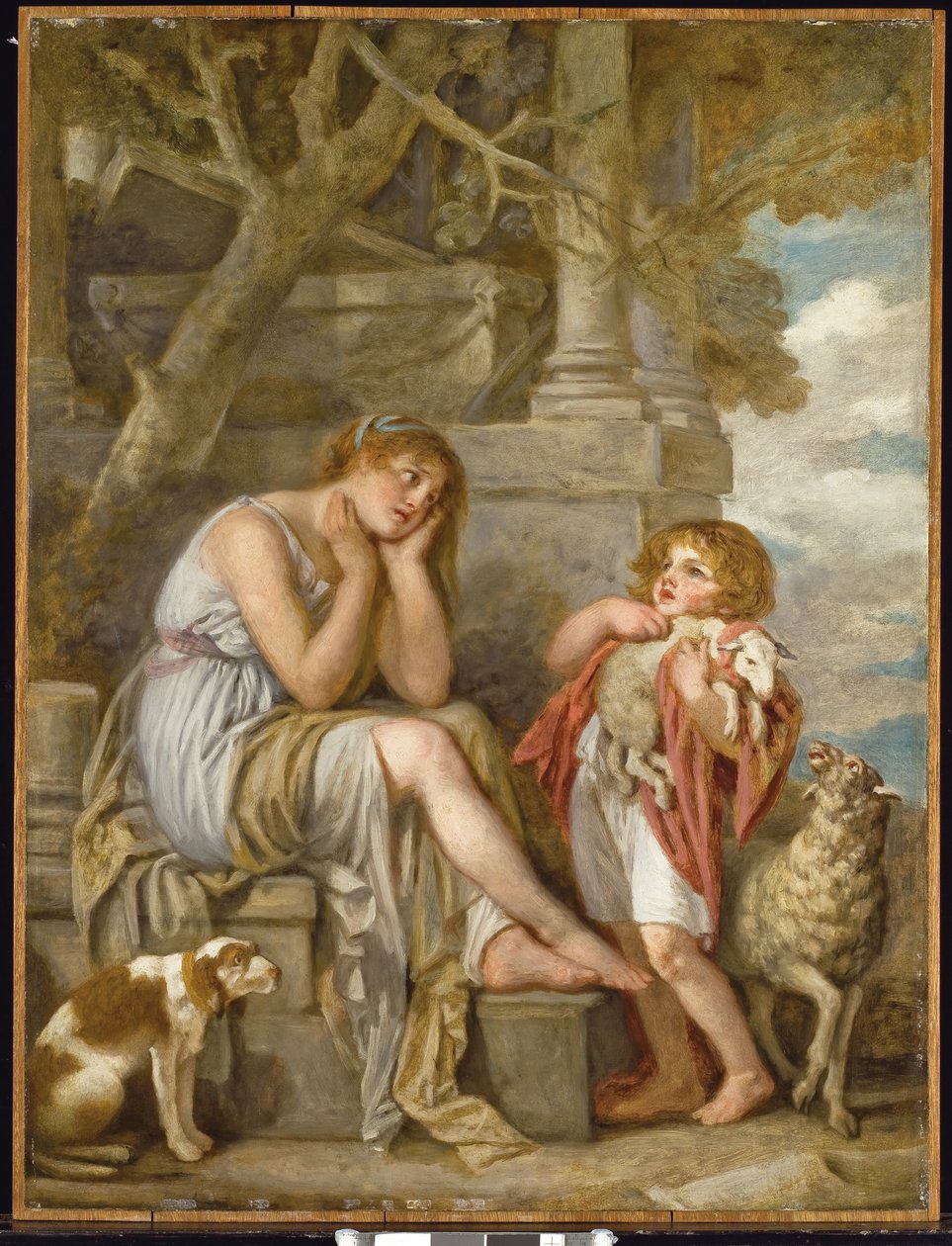 Het Geliefde Lam, 1780s door Jean Baptiste Greuze