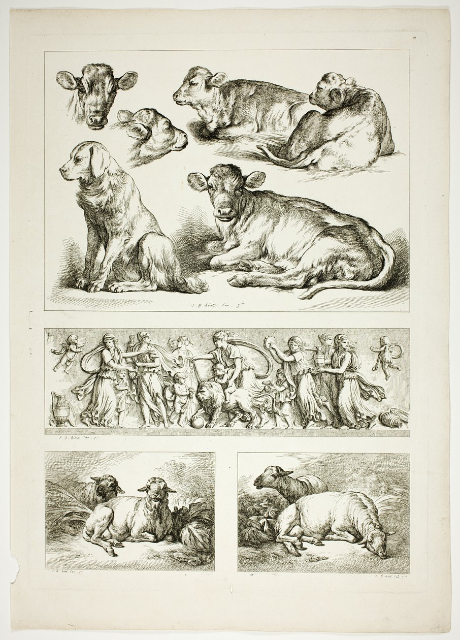 Blad 20 van 38 uit Oeuvres de J. B. Huet door Jean Baptiste Huet