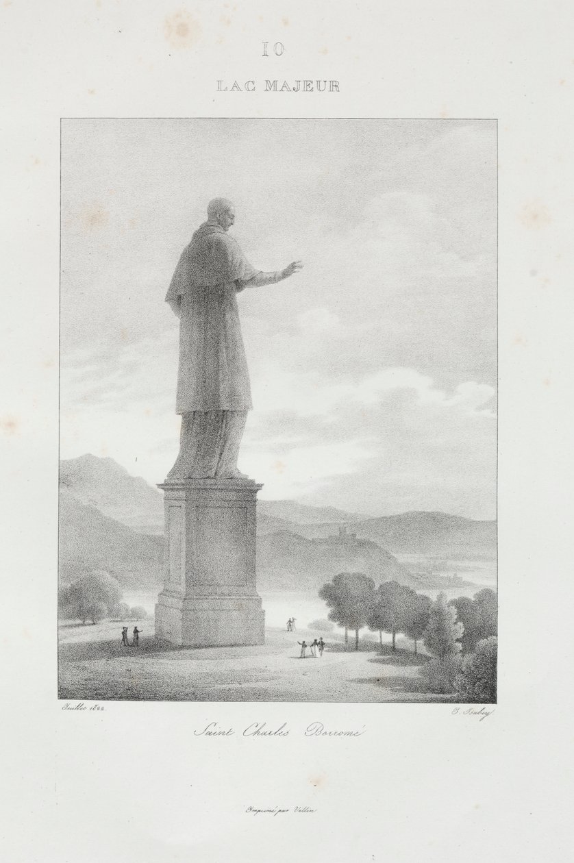 Reis naar Italië in 1822 door Jean Baptiste Isabey