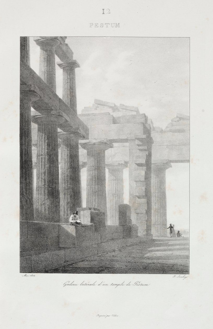 Reis naar Italië in 1822 door Jean Baptiste Isabey