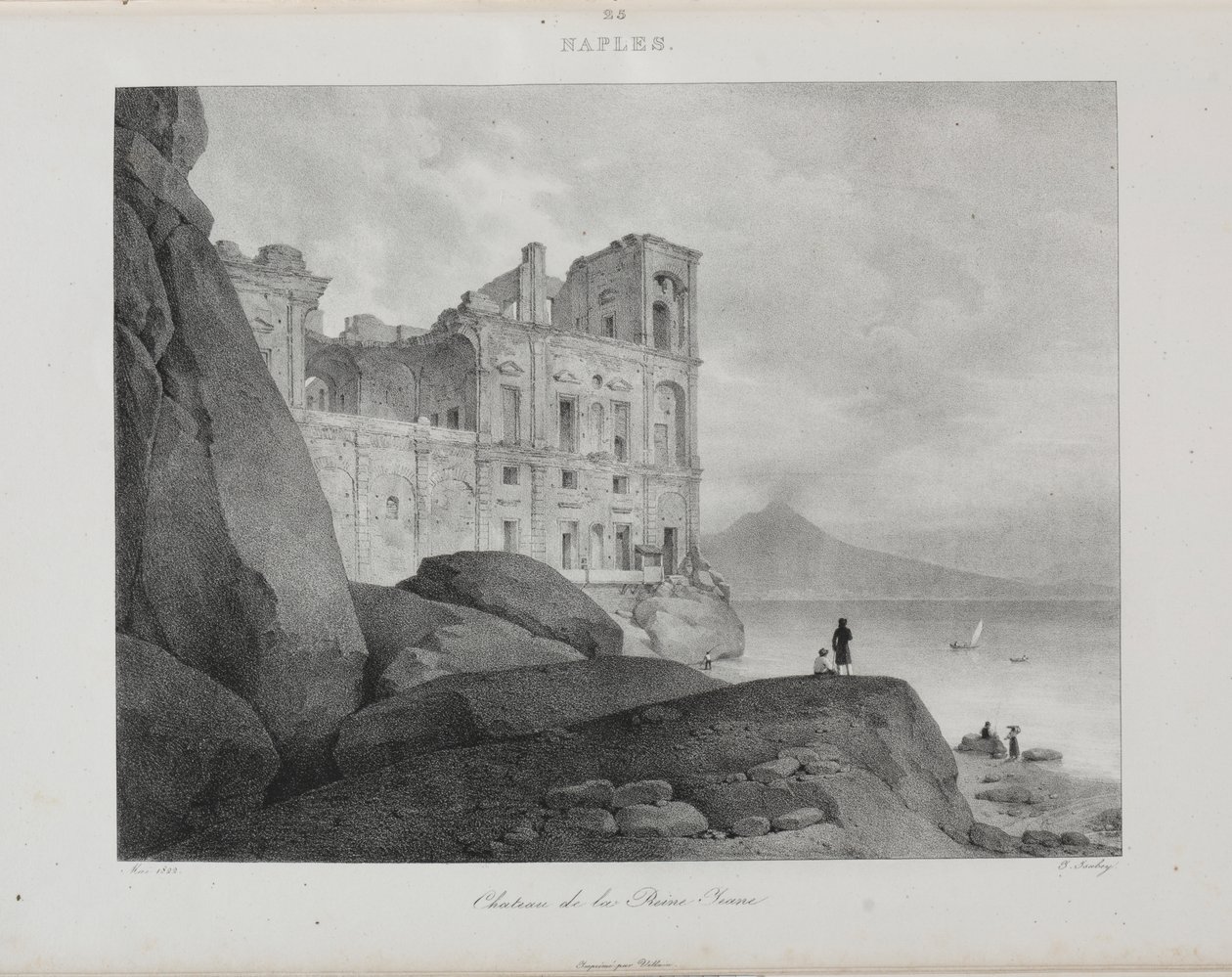 Reis naar Italië in 1822 door Jean Baptiste Isabey