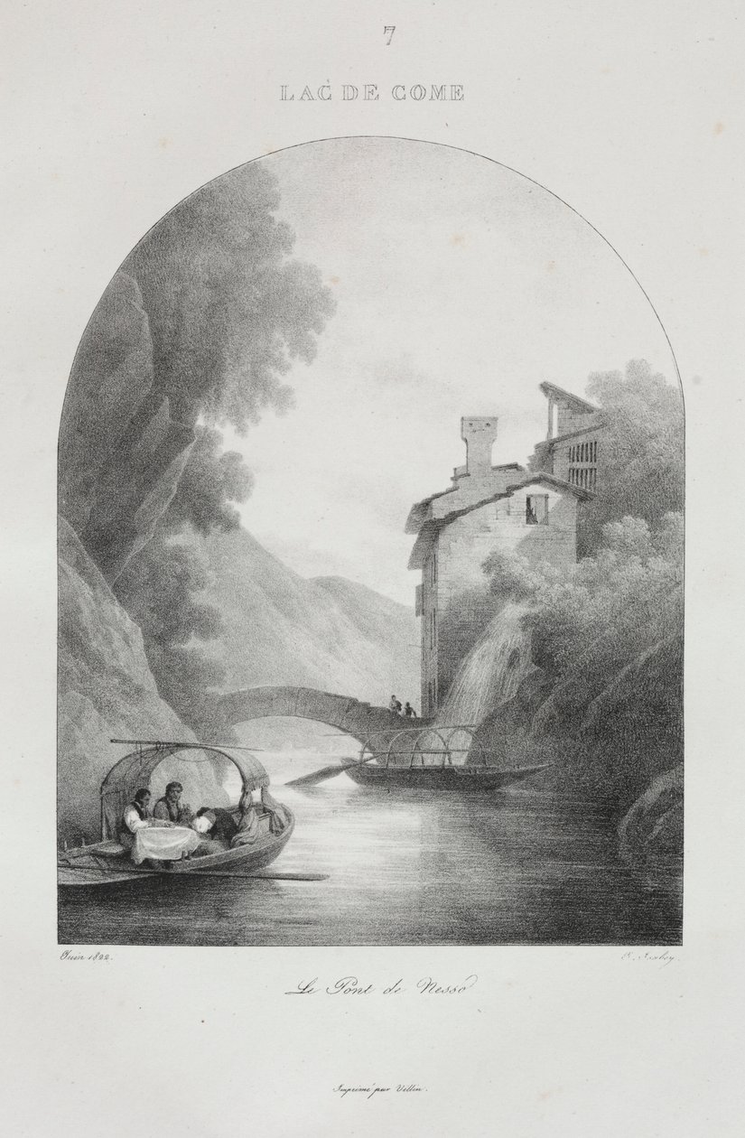 Reis naar Italië in 1822, 1833 door Jean Baptiste Isabey
