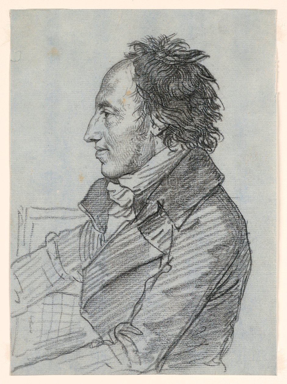 Portret van een man door Jean Baptiste Joseph Wicar