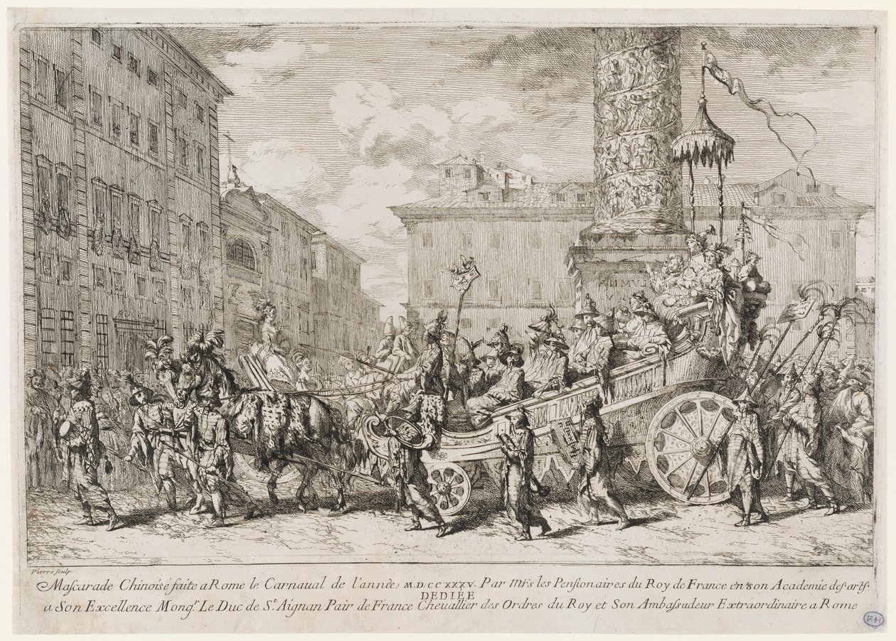 La Mascarade Chinoise door Jean Baptiste Marie Pierre
