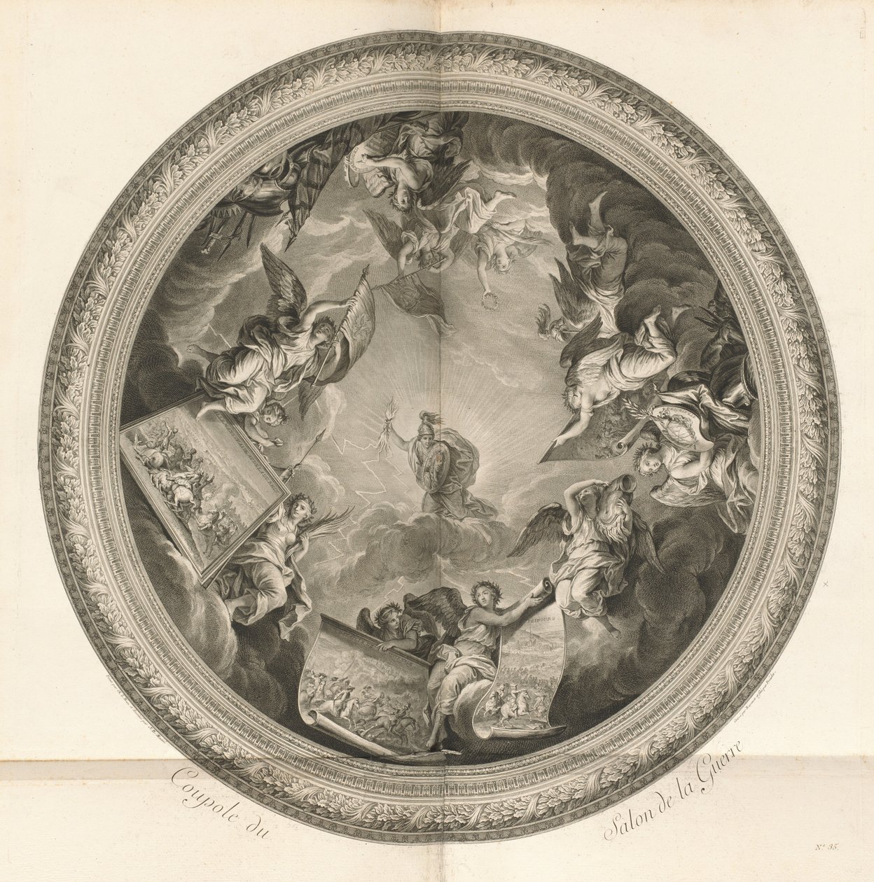 Koepel van de Salon van Oorlog [pl. 35] door Jean Baptiste Masse