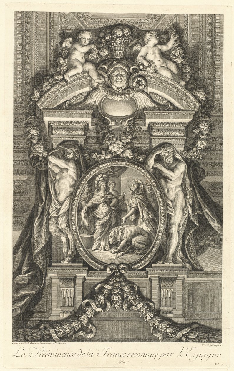 De superioriteit van Frankrijk erkend door Spanje 1662 [pl. 17] door Jean Baptiste Masse