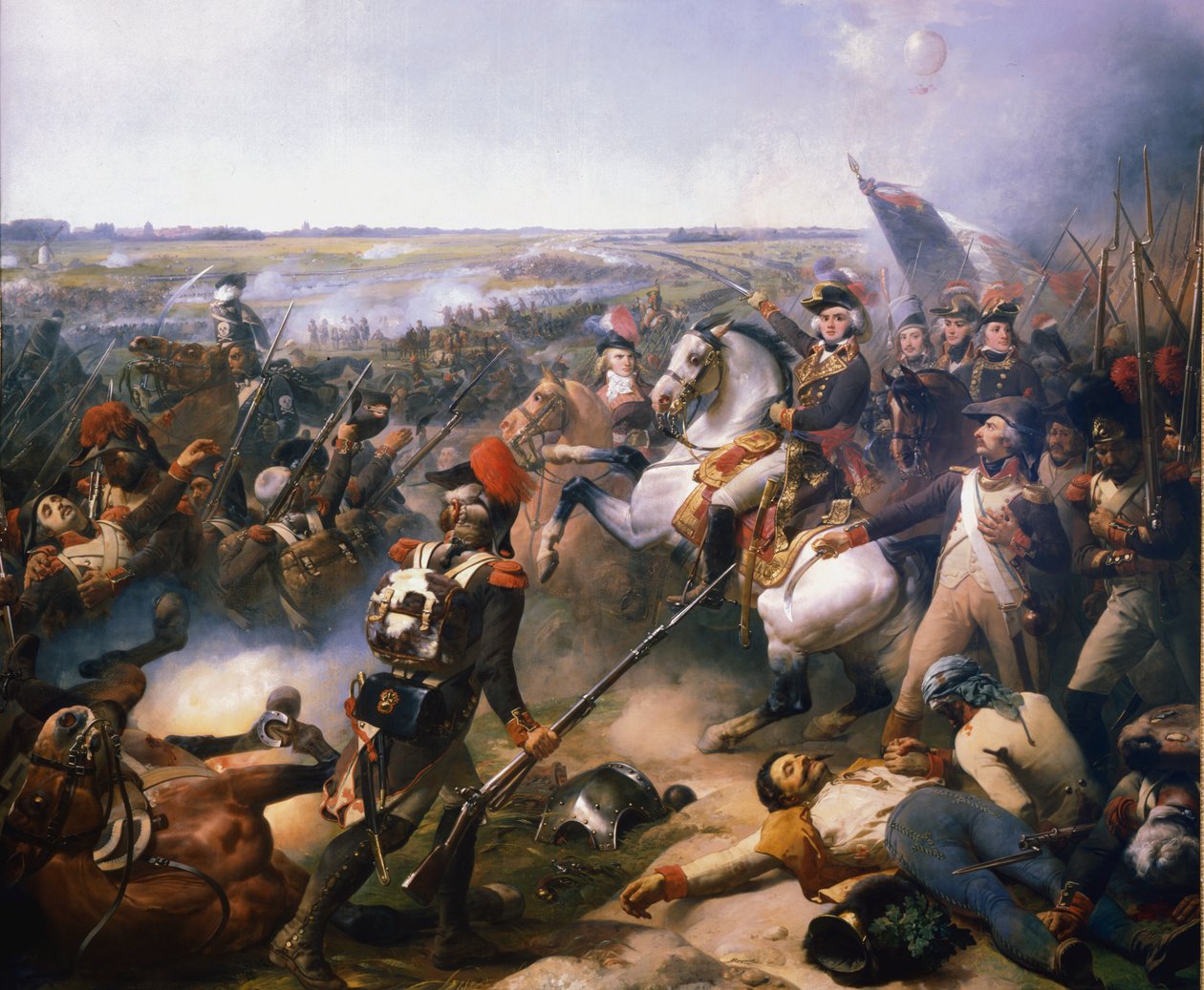 Slag bij Fleurus, 16 juni 1794, 19e eeuw door Jean Baptiste Mauzaisse
