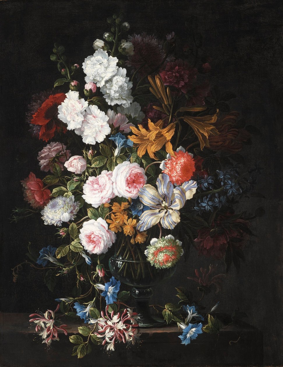 Stilleven met bloemen door Jean Baptiste Monnoyer