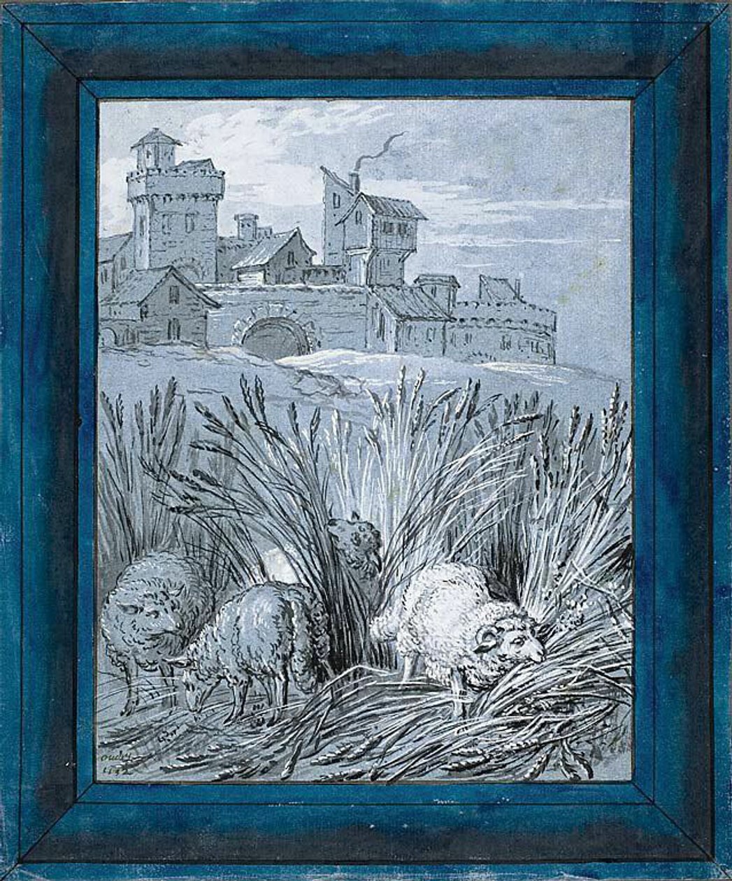 Sheep in the Field ("Rien de trop I") door Jean Baptiste Oudry