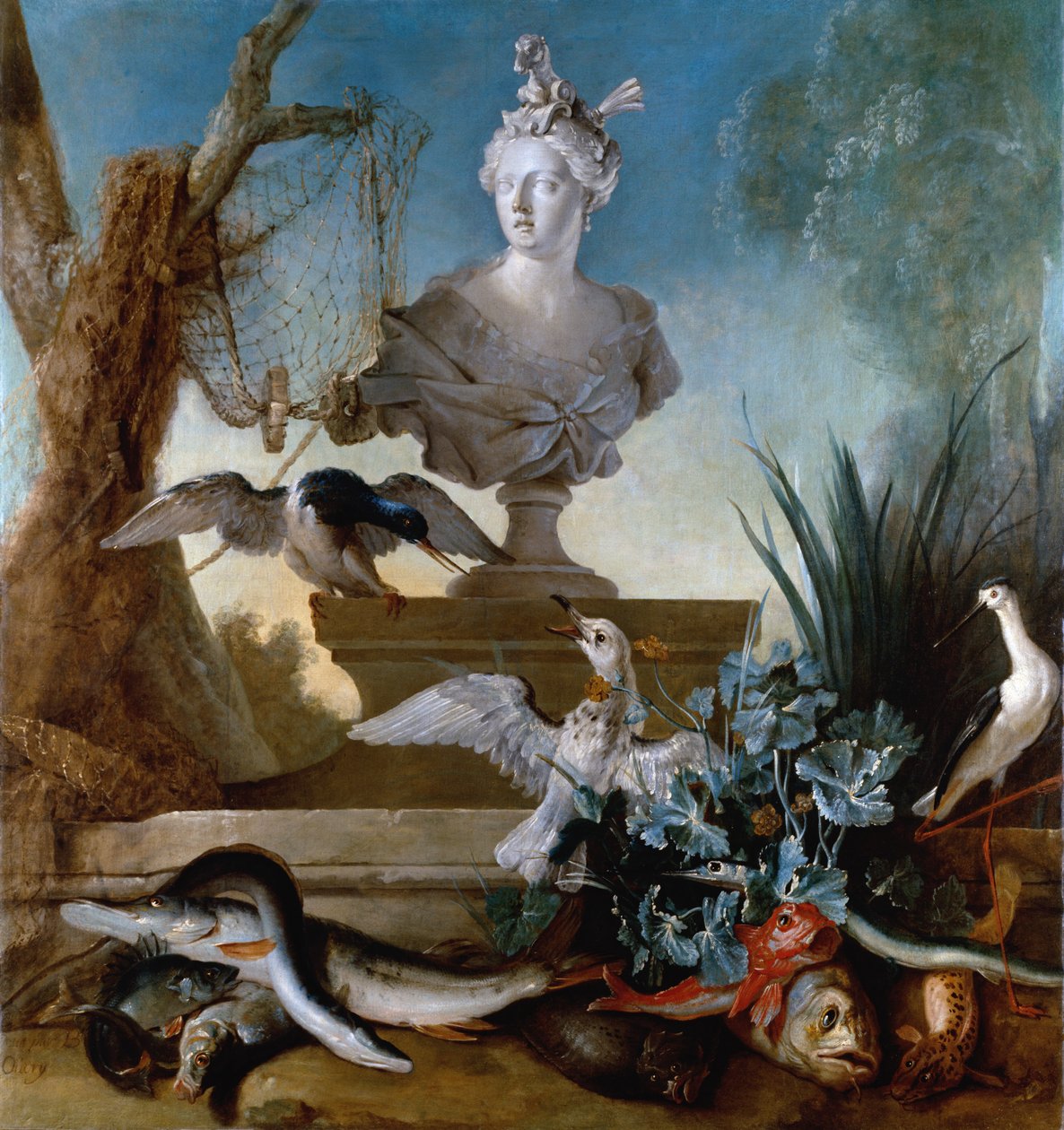 De Vier Continenten: Azië, 1722 door Jean Baptiste Oudry