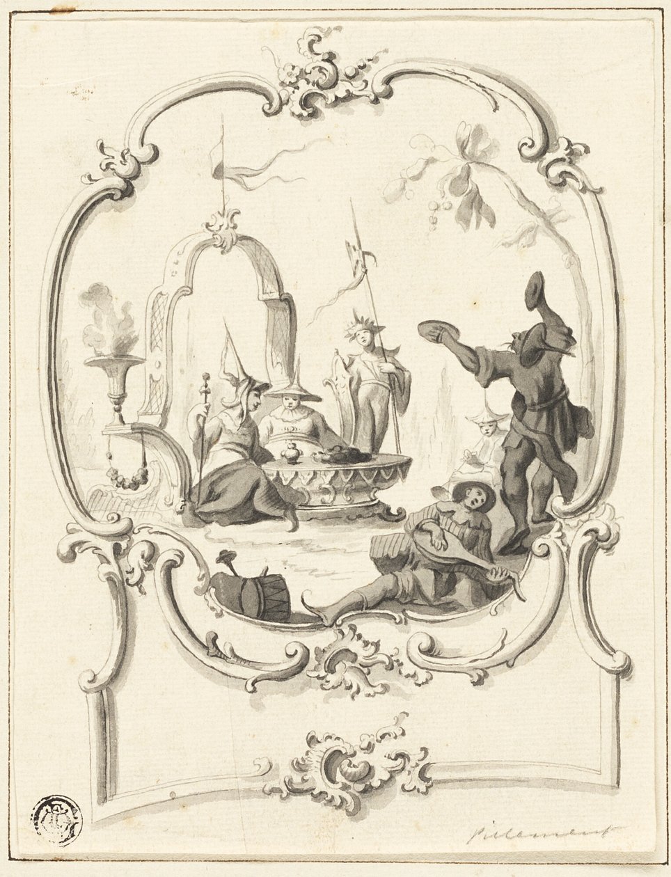 Chinoiserie door Jean Baptiste Pillement