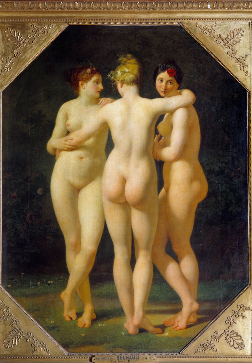 De drie Gratiën door Jean Baptiste Regnault