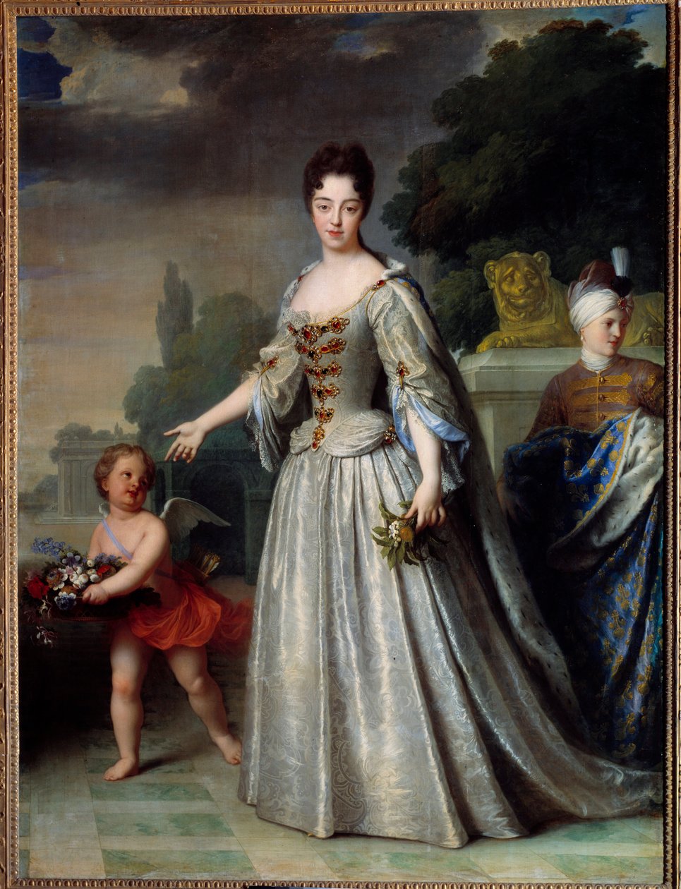 Portret van Marie Adelaide van Savoye, hertogin van Bourgondië, dauphine van Frankrijk door Jean Baptiste Santerre