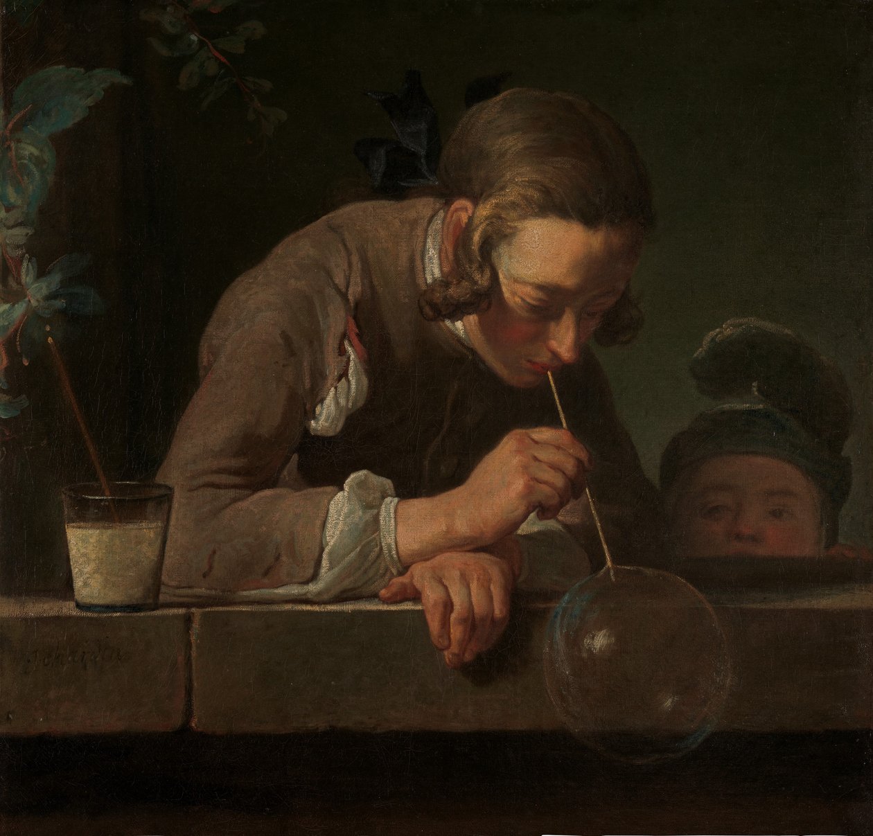 Zeepbellen door Jean-Baptiste Simeon Chardin
