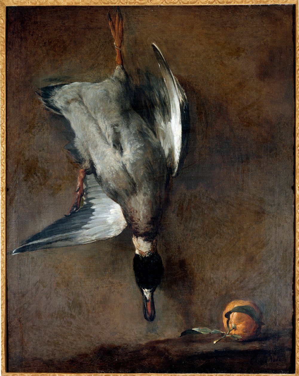 De Dode Eend door Jean-Baptiste Simeon Chardin