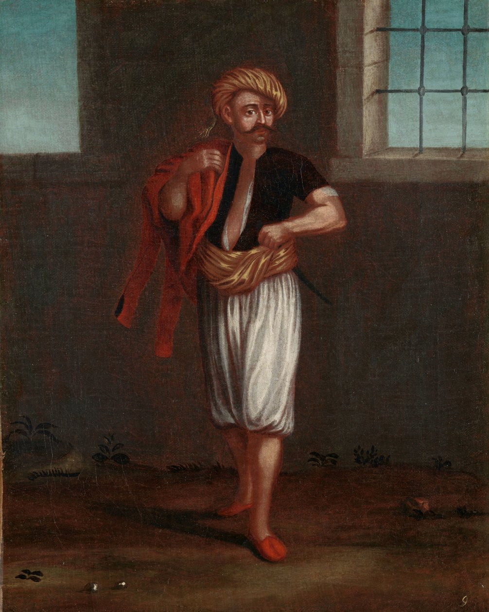Een Albanese Zeeman door Jean Baptiste Vanmour (workshop of)