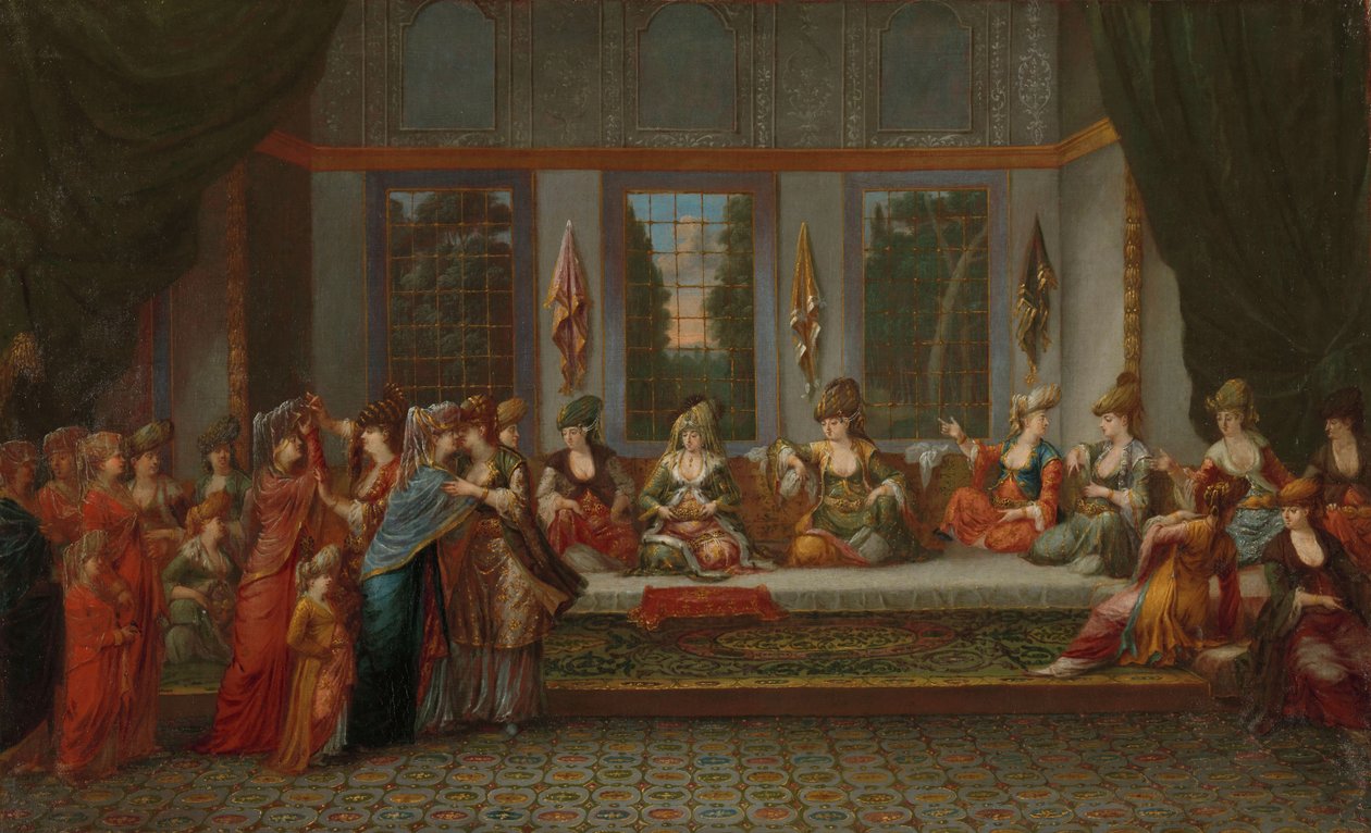 Griekse bruiloft, c.1720-37 door Jean Baptiste Vanmour