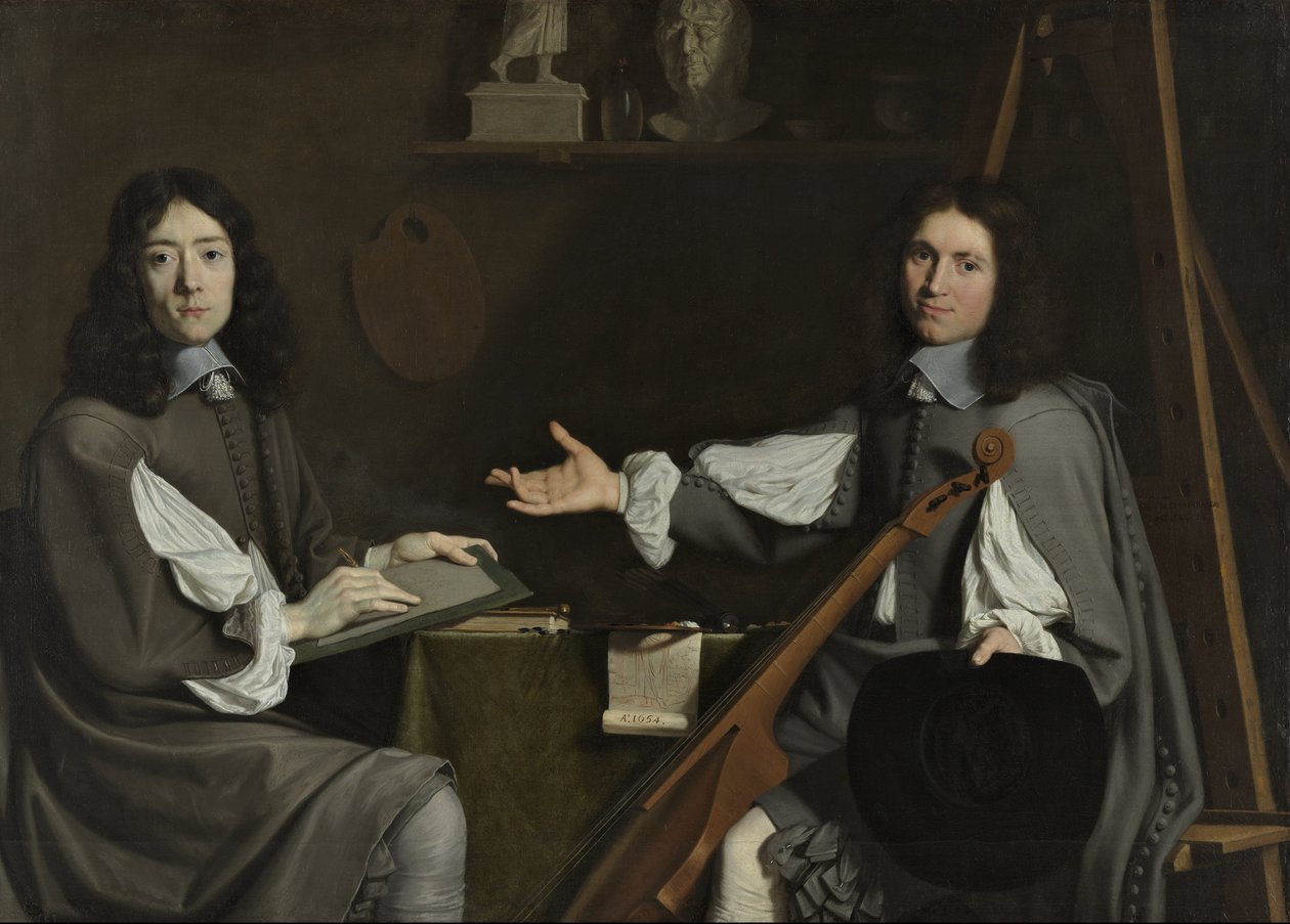 Dubbelportret van beide kunstenaars door Jean Baptiste de Champaigne