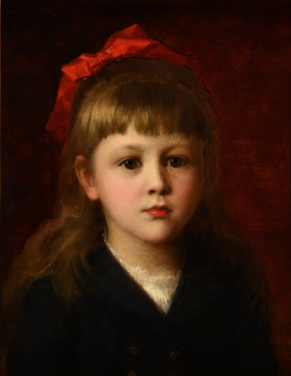 Portret van een klein meisje door Jean Benner