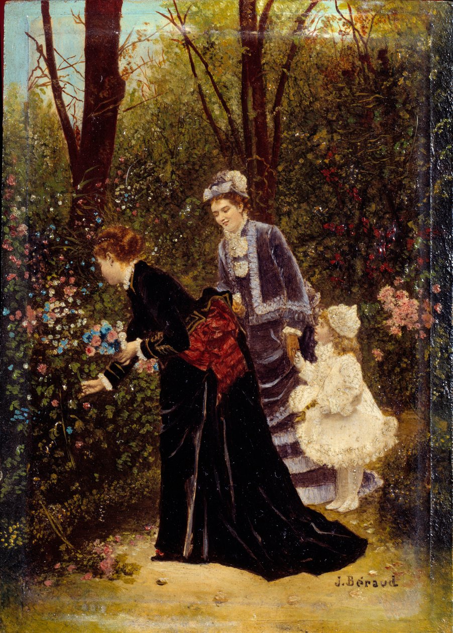 In de tuin door Jean Beraud