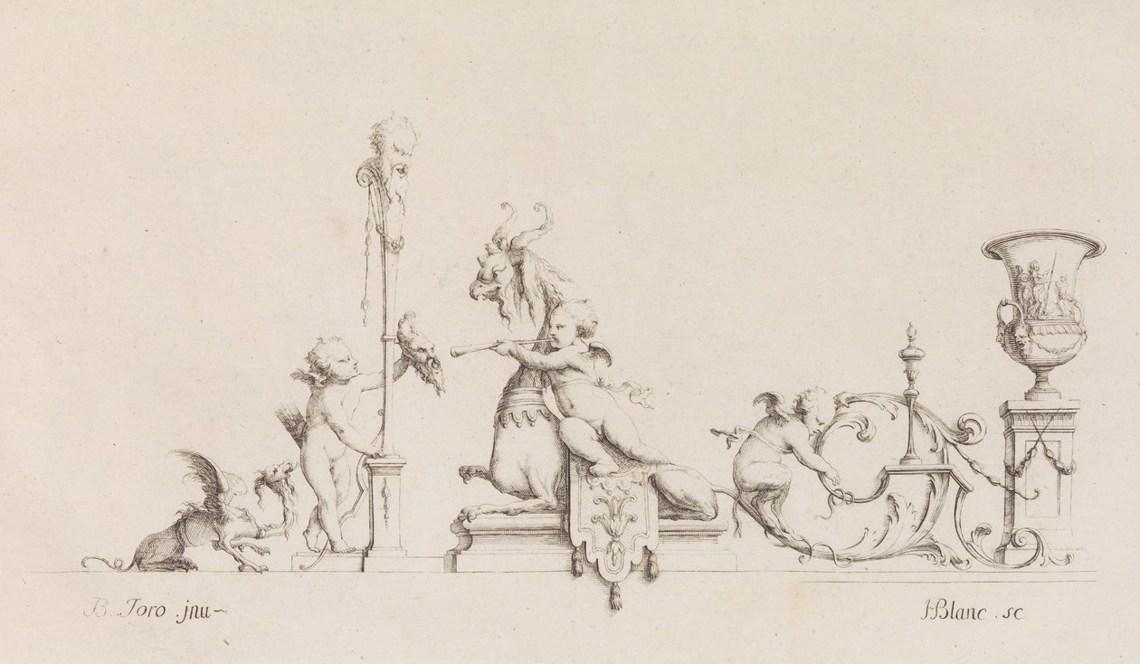 Desseins a Plusieurs Usages Inventés par M. B. Toro, 1718 of later door Jean Bernard Toro