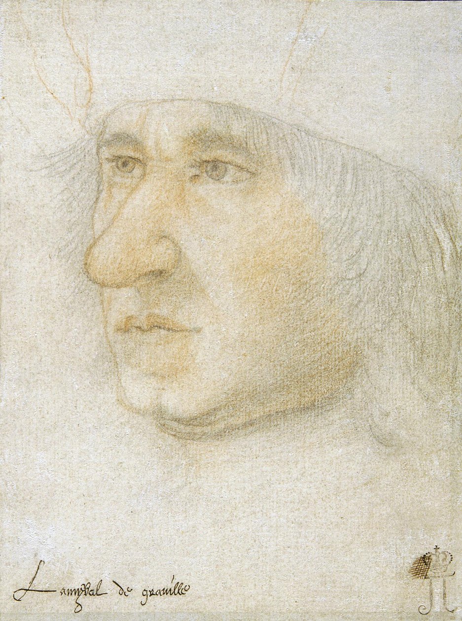Portret van Louis Malet de Graville (1438-1516), admiraal van Frankrijk door Jean Bourdichon
