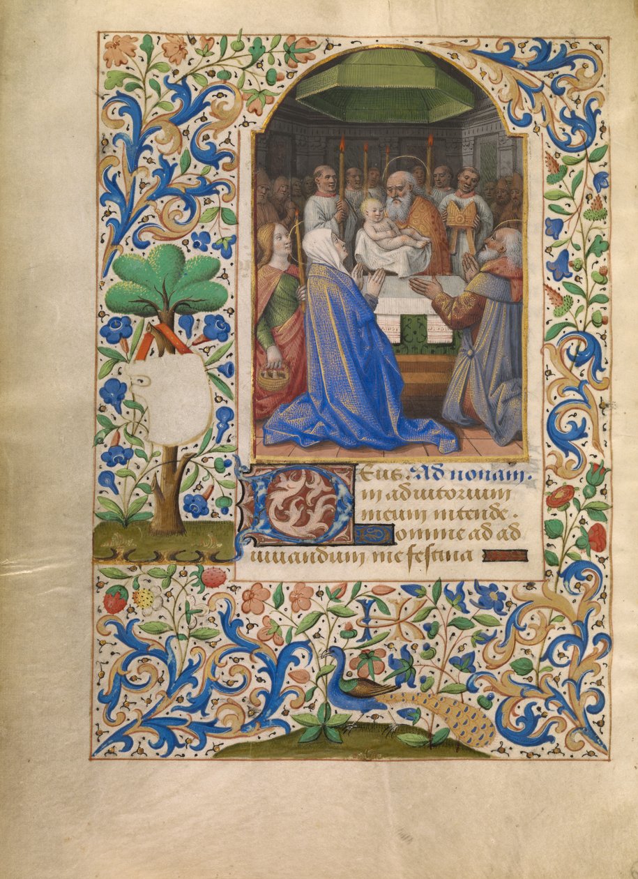 Die Darstellung im Tempel door Jean Bourdichon