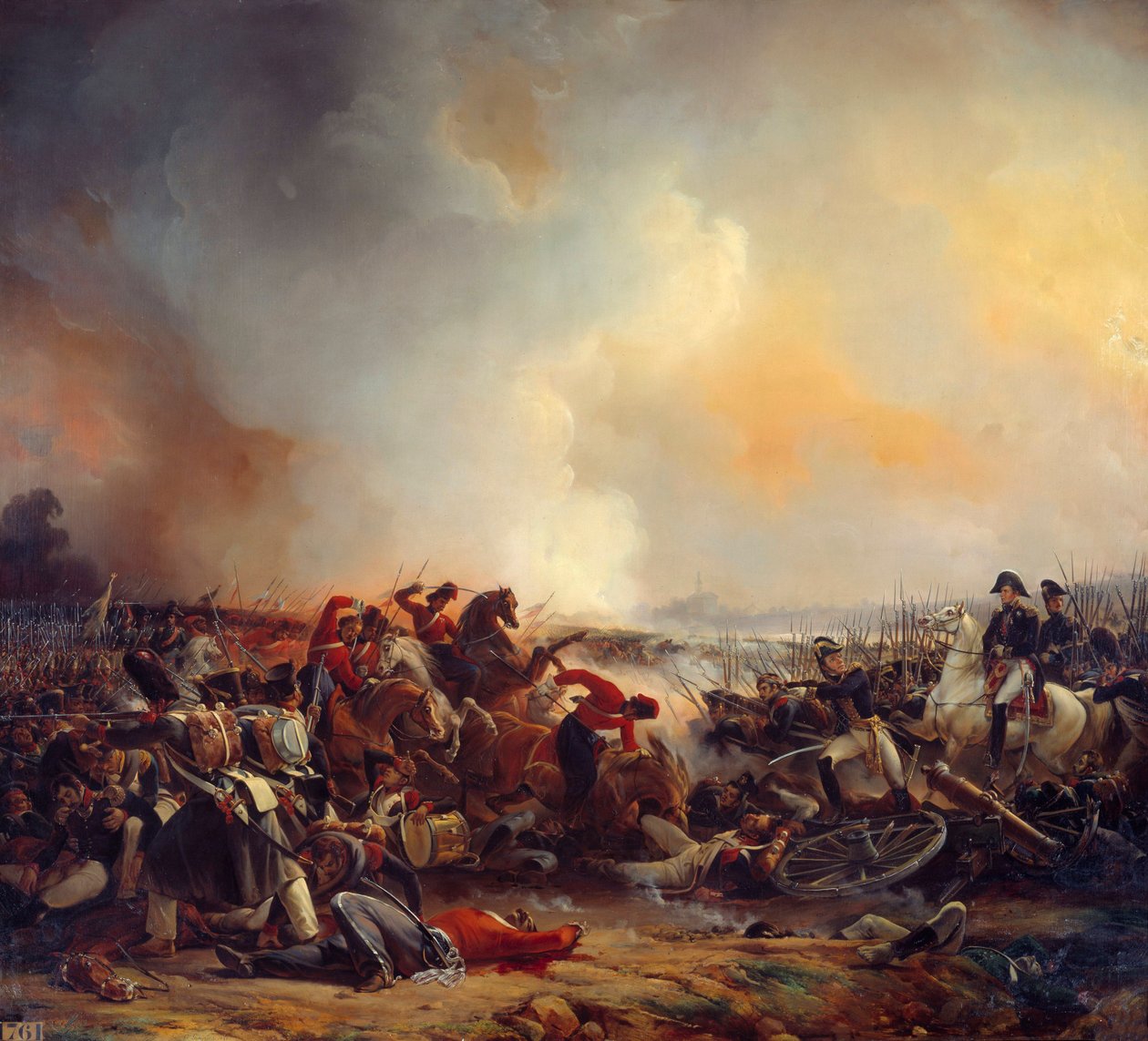 Slag bij Polotsk op 18/08/1812 door Jean Charles Langlois