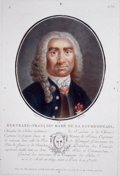 Bertrand-Francois Mahe de la Bourdonnais (1699-1753) uit 