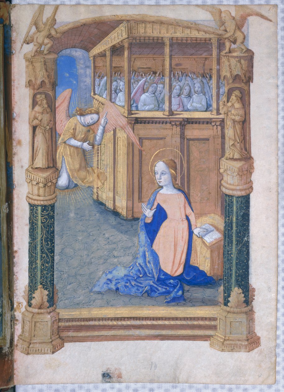 Ms Lat. Q.v.I.126 fol.12v De Annunciatie, uit 