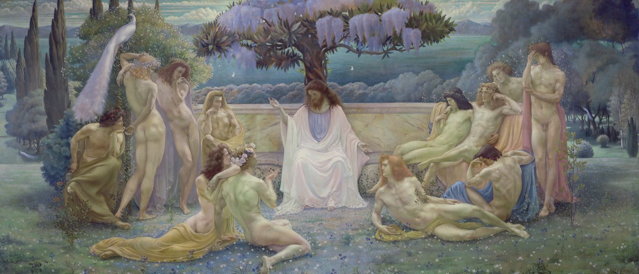 De School van Plato door Jean Delville