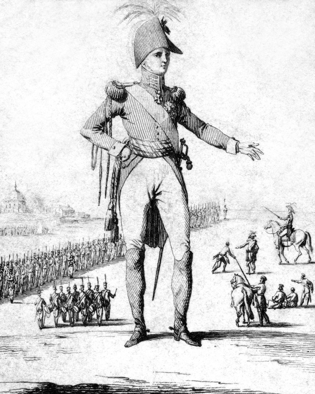 Alexander I van Rusland, keizer van Rusland, begin 19e eeuw door Jean Duplessis Bertaux