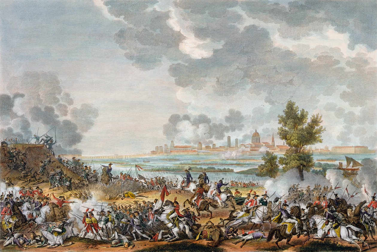 De Slag bij San Giorgio di Mantova, Italië, 29 Fructidor, Jaar 4 september 1796 door Jean Duplessis Bertaux